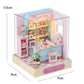 Doll House Kit Mini DIY Flower House Handmade 3D Puzzle Assembly Building Toys Home Bedroom Decoration With Furniture DollHouses