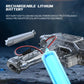 Gatling Rotating Electric Water Gun with Light-Up High Speed Continuous Shooting Powerful Water Blaster Summer Outdoor Toy