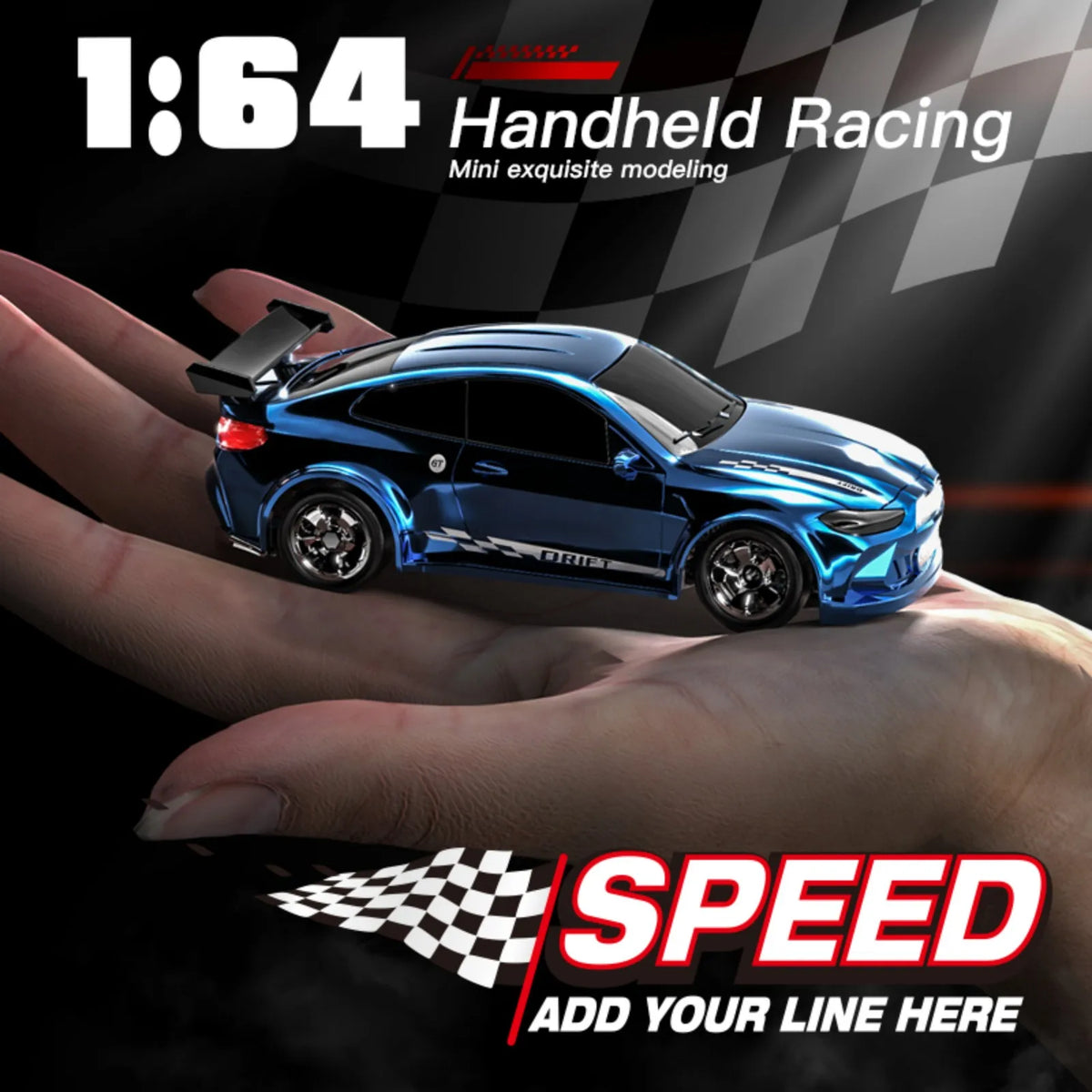 KF20 1:64 RC Desktop Car 2.4G High-Speed Racing Drift Car Mini Full Proportions Desk Competition Toy RC Toy For Boys Gift