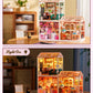 Rolife Super Creator Serious DIY Miniature House Kit Mini Dollhouse Model Building Kit with LED Light Home Decor(DW026/27/28)
