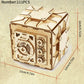 3D Wooden Puzzle DIY Locker Puzzle Box with Combination Model Kit for Adults and Kids to Build  Mechanical Store Your Precious