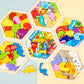 Baby toy Wooden jigsaw Puzzle Creative 3D Puzzle for Children's Intelligence Development Ealy Educational toy for Children