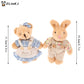 ▶1PCS Cute Wear Clothes Bear Plush Toy Cartoon Rabbit Pendant Soft Stuffed Doll Keychain Backpack Decor Kid Gift