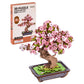 Rolife DIY Wooden 3D Puzzle Sakura Bonsai Model Building Kit for Home Decor Christmas Birthday Gifts for Adults Kids Friends