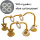 1pcs Silicone children's silicone tabletop toys, bead wrapped baby early education puzzle game toys