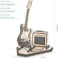 Rolife Electric Guitar 3D Wooden Puzzle for Kids Adults Assembly Creative Toys Building Block Set for Christmas Gifts