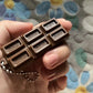 Japanese Simulated Chocolate Fidget Toy Bendable Stress Relief Keychain Creative Gift