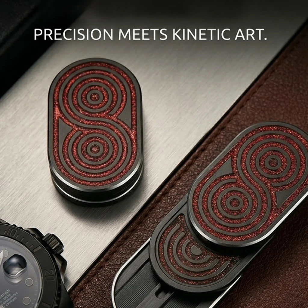 Magnetic Blood Pagoda Slider Metal EDC Fidget Toy for Stress Relief Fin Fidget Spinnerger Toy Stress Relief Toy Adults Kids Gift