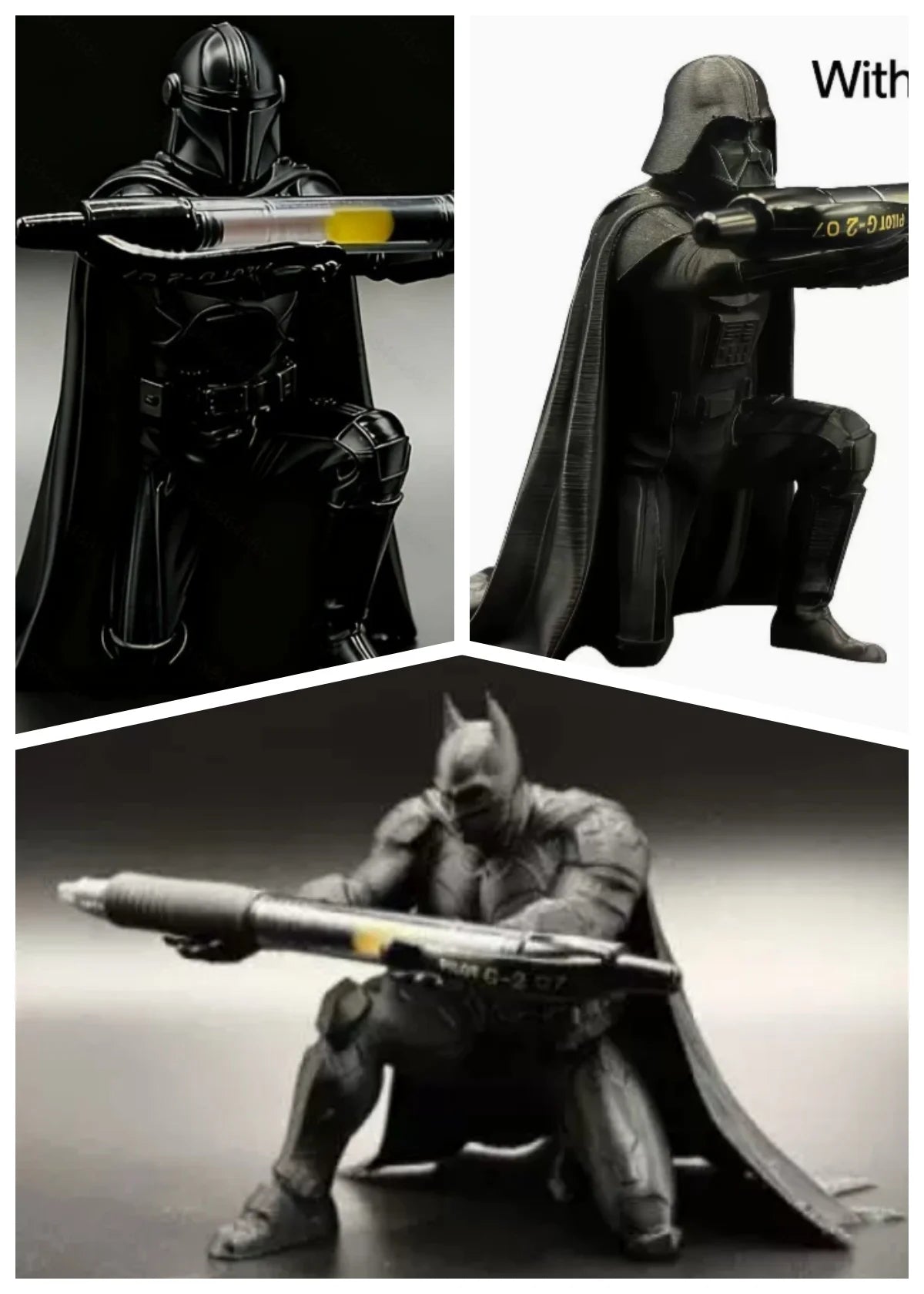 3d Printing Bat Pen Holder Handheld Personalized Stationery Storage Desktop Trendy Play Decoration Office Learning Fun Ornament