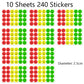 1" Happy Sad Smiling Face Behavior Stickers 120-1200pcs Labels Teachers Classroom School Kids Student Reward Sticker Toys Gifts