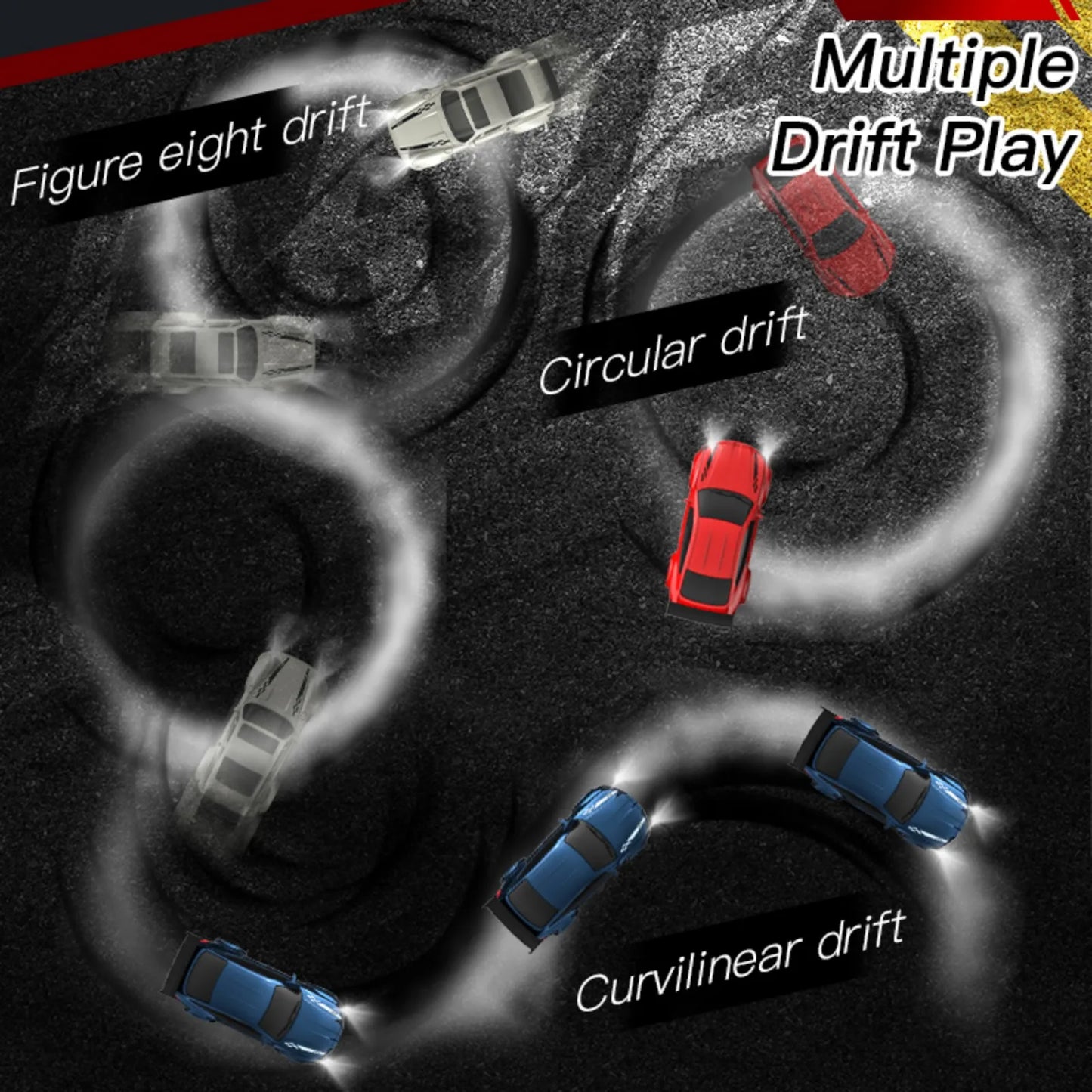 KF20 1:64 RC Desktop Car 2.4G High-Speed Racing Drift Car Mini Full Proportions Desk Competition Toy RC Toy For Boys Gift