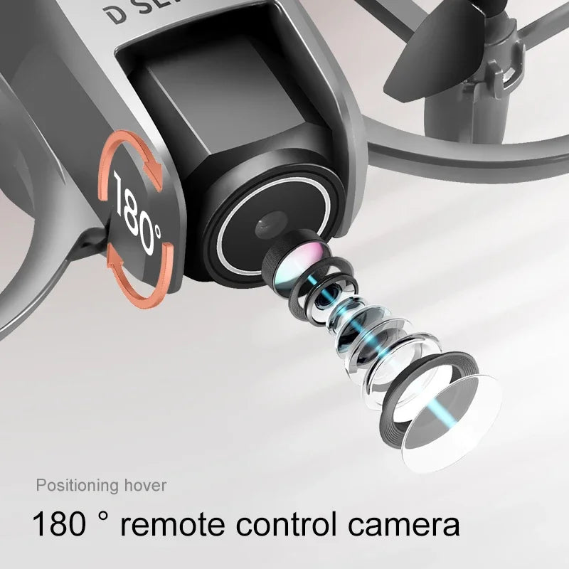 D16 Beginner Drone with 1080P HD Dual Camera, 360° Protection, One-Key Takeoff, 50 m Flight Height, Speed 5 m/s, 140 g Max Takeoff Weight, Headless Mode