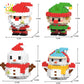 HUIQIBAO Children Mini Christmas Tree Santa Claus Model Micro Bricks Building Block DIY Snowman Elk Bricks Toys for Adult Gift