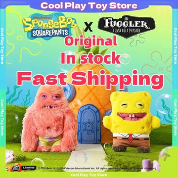 Original Fuggler Patrick Star‌ Plush Toys 22cm Ugly Monster Spongebob Squarepants Cute Tooth Monster Fill Plush Dolls Toys Gifts
