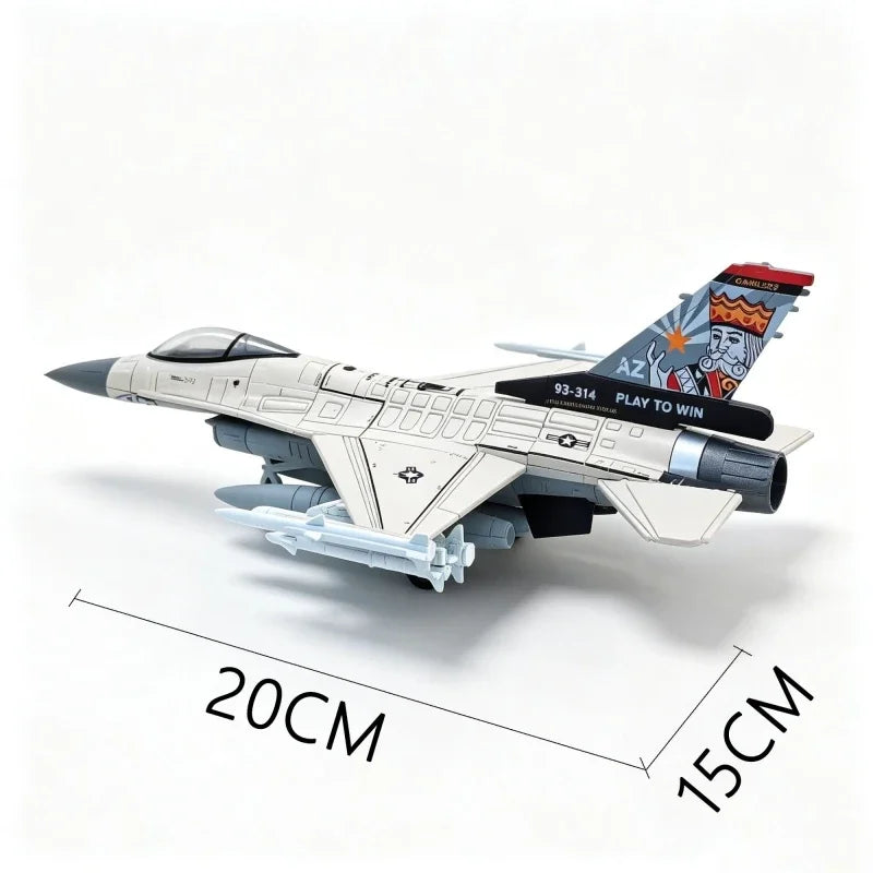 1/72 Military Series F-16 A/B Fighting Falcon Building Blocks Fighter Kit Glue Free DIY Assembled Bricks Jet Toys For Xmas Gifts