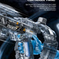 Gatling Rotating Electric Water Gun with Light-Up High Speed Continuous Shooting Powerful Water Blaster Summer Outdoor Toy