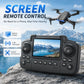 Foldable RC Drone 4K HD Dual Camera 90° Adjustable 120° Wide Angle 50X Zoom Altitude Hold 2.4G 100M Remote FPV Quadcopter