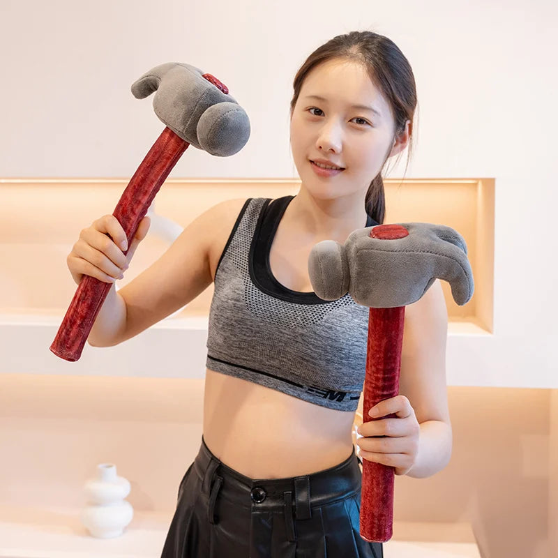 Realistic Axe&Claw Hammer Plush Toys Cotton Stuffed Lifelike Tools Toys Funny Children Game Props Creative Home Decor