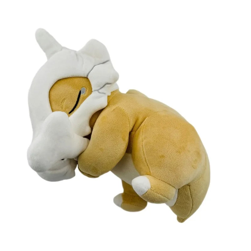 32cm Cute Cartoon Sleeping Cubone Dinosaur Plush Toy Doll Soft Comfort Pillow Seat Cushion Room Decorative Companion Doll Gifts