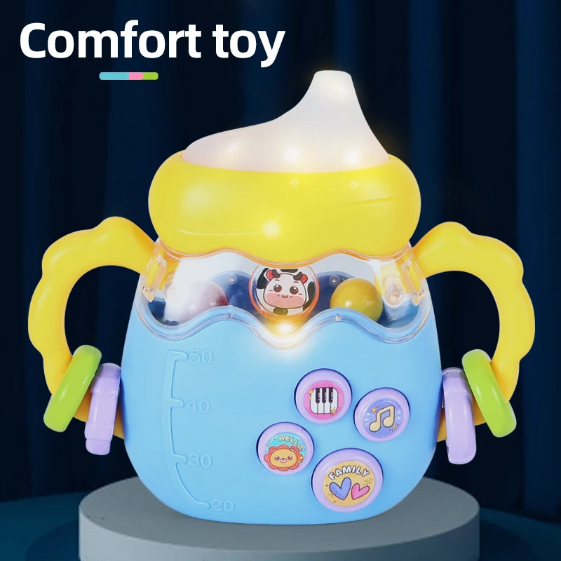 Baby Bottle Rattle Jigsaw Puzzle Toy, Suitable for Early Education. Cute Baby Toy. Bottle Nipple. Children's Day Gift. Baby-Frie