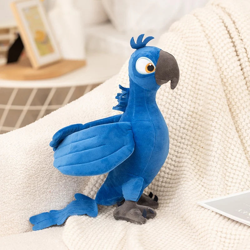 New Rio 2 Movie Cartoon Plush Toys 35cm Blue Parrot Blu & Jewel Bird Dolls Christmas Gifts Plush Toy