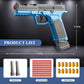 Shell Throwing G17 Automatic Shooting Soft Bullet Toy Gun with Blowback Outdoor Sports Shooting Game Christmas Gift for Children