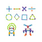 Soft TPR Suction Cup Building Blocks DIY Creative Educational Assembly Sensory Toys for Kids Toddlers Birthday Gift