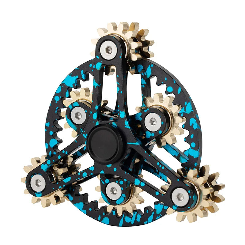 Mini EDC Gear Alloy Spinner Sprockets Gear Chain Gyro Delicateness Fidget Decompression Ring Toy Stress Relief Toys