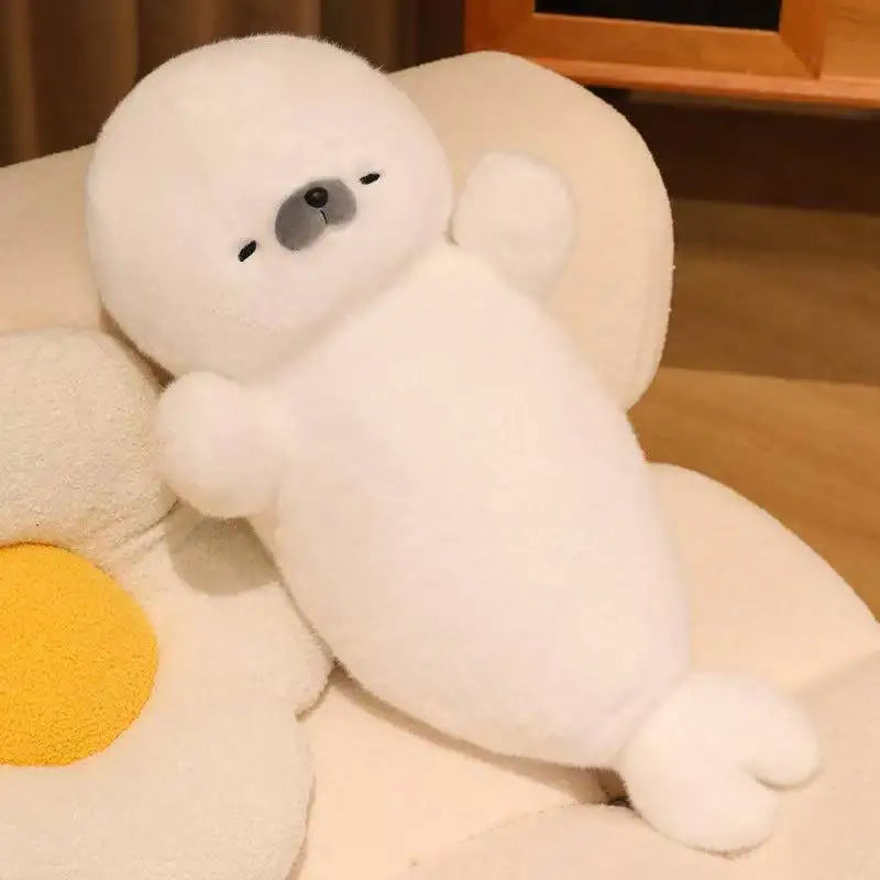 Latest Sleeping Seal Doll Kawaii Stuffed Plush Toy Handmade Doll Cartoon Anime Cute Pillow Children's Birthday Gift Fun Doll