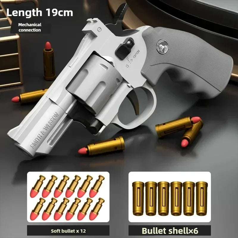 PP ZP5 357 Revolver Launcher Pistol EVA Soft Dart Bullet Toy Gun Airsoft CS Outdoor Shooting Game Weapon Kids Adult Gift