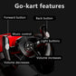 12V electric Kids Pedal Go Kart, Folder Go Kart, Outdoor Ride on Toy with Adjustable Seat, 4 Wheels for Boys and Girls
