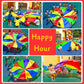 2M Diameter Children's Outdoor Team Game Prop Rainbow Parachute Toy Jumping Bag Bouncing Floor Mat School Multiplayer Game