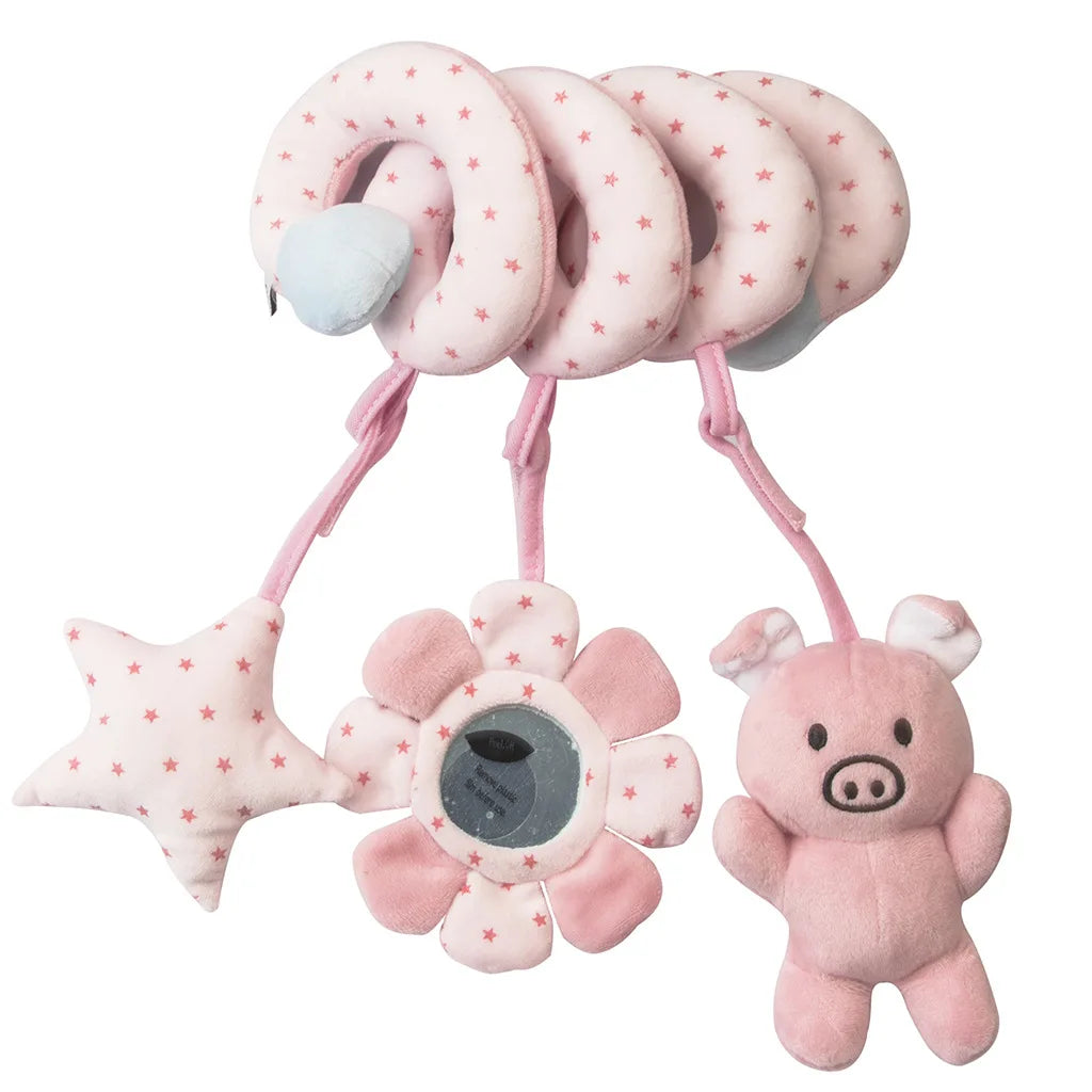 Car Seat Toys Infant Color Elephant Stroller Stretch Spiral Activity Baby Hanging Toys for Crib Mobile Newborn Sensory Toy Gifts
