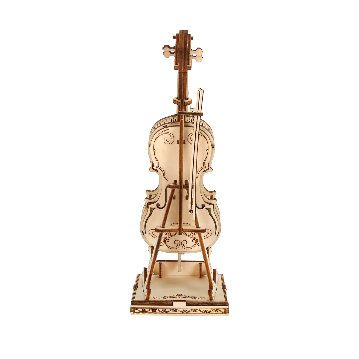 Violin 3D Wooden Puzzle, Scale Model, DIY Model Kit, Handcraft Gift, Home Decoration, Mechanical Model Kit, Building Toy