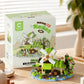 479PCS Forest Cabin Mini Building Blocks Set City Street View Greenhouse Windmill Tree House DIY Model  Birthday Gift