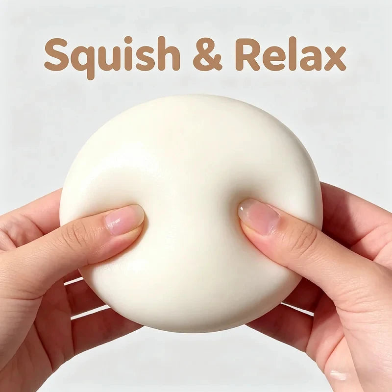 New Milk Cake Squeeze Taba Soft Toy, Cute Milky White Squeeze Toy, Finger Toy, Stress Relief Toy, Soft Girl Birthday Gift Toy