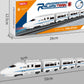Kids DIY Simulation High Speed Railway Train Toy Car Electric Sound Light Model Train Educational Toys for Boys Girls Gift
