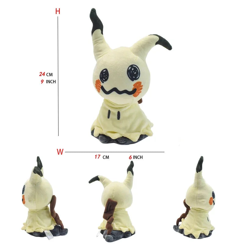 Mimikyu Plush Toys Collectible Soft Plushies Cute Shiny Mimikyu Stuffed Animal Cartoon Eevee Espeon Glaceon Peluche Dolls Gifts