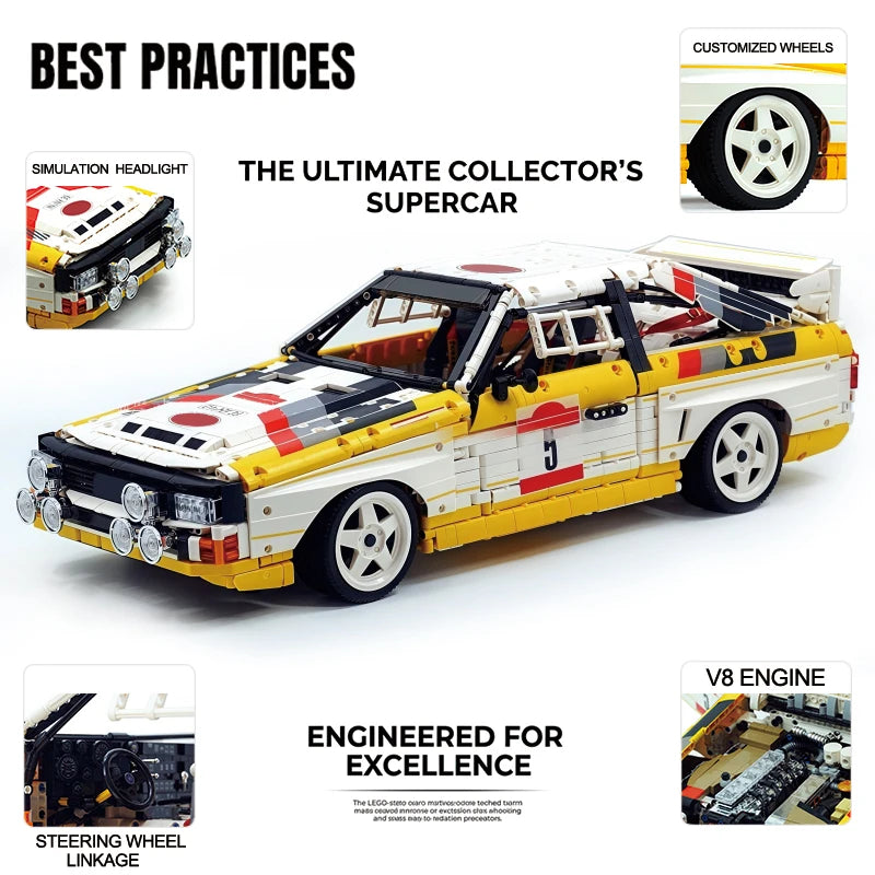 MOC-23043 Classic Race Track Version Scale 1:8 Supercar Building Block Model Puzzle Toy With Original Box Boy Brithday Gifts