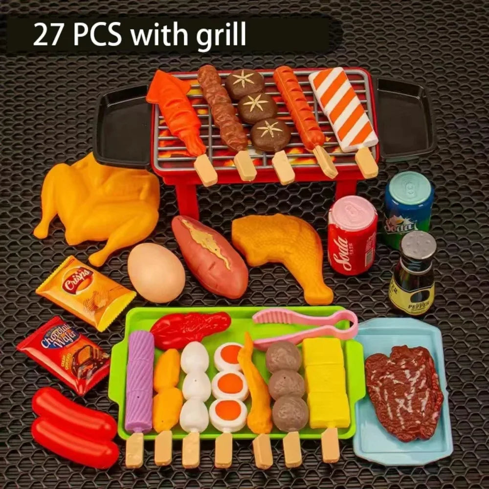 BHQ Bbq Simulation For Kids Prank Game Children's Kitchen Toys Kitchenware Cooking Play The Role Of A Barbecue Pretend Play Toys