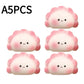 Cute Dumpling Squishies Slow Rising Fidget Sensory Toy Kawaii Steam Bun Stress Relief Squeeze Toy for Kids Adults Gift