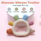 Baby Dinosaur Silicone Teething Toys BPA Free Easy to Grip Infant Care Teether Chewing Toy for Newborn Gift Babies Accessory