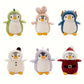 20cm cute penguin plush toys, penguin-dressed dolls, green dinosaurs, pink rabbits, etc., are ideal choices for home decoration