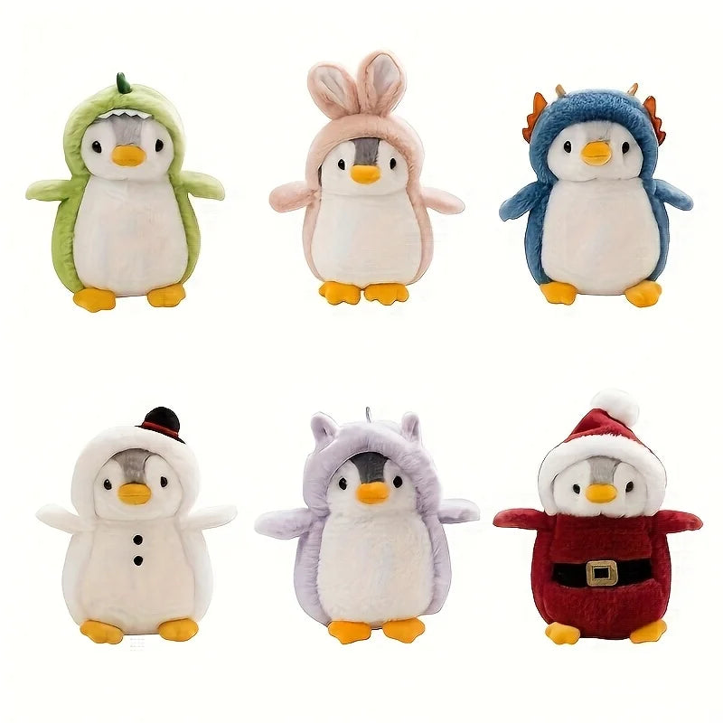 20cm cute penguin plush toys, penguin-dressed dolls, green dinosaurs, pink rabbits, etc., are ideal choices for home decoration