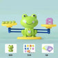 Frog Balance Math Game, STEM Educational Counting Toys for Kids 3-5+ Years, Fun Number Learning Scale for Addition & Subtraction