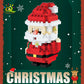 HUIQIBAO Children Mini Christmas Tree Santa Claus Model Micro Bricks Building Block DIY Snowman Elk Bricks Toys for Adult Gift