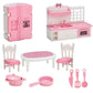 Hot Sale Cute Kawaii Pink 10 Items/Lot Miniature Dollhouse Furniture Accessory Kids Toys Kitchen Cooking Things For Girl Gifts