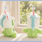 Care Bears 20cm Unicorn Hood Plush Suction Cup Ornament Wall Car Mirror Hanging Decor Cute Kawaii Stuffed Bear Toy Gift for Kids