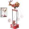 ROKR Wooden 3D Puzzle Santa on Sleigh Pendulum Dynamic Balance Toy 141-Piece DIY Model Building Kit for Desktop Decor Gift for Adults Kids