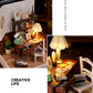 Mini Miniature Dollhouse DIY Small House Kit Making Room Toys Home Bedroom Decorations With Furniture Wooden Craft Doll Houses